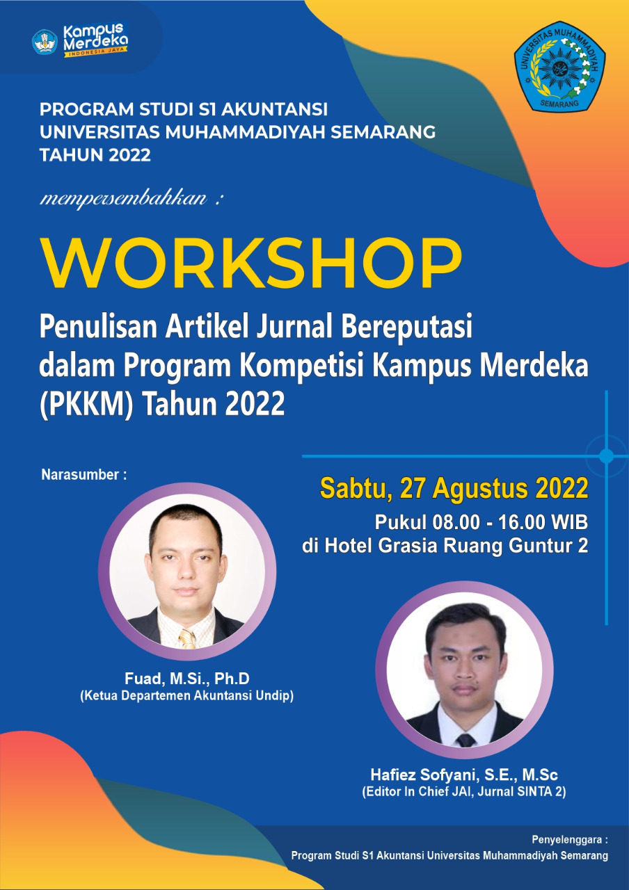 Posdig Workshop Penulisan Artikel Pada Jurnal Bereputasi S1 Akuntansi