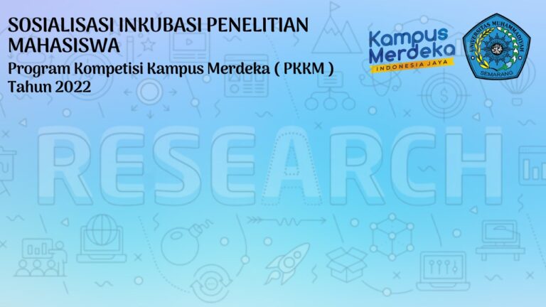 Sosialisasi Kegiatan Inkubasi Penelitian Mahasiswa